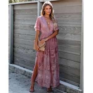 SONYA Lace Maxi Romper